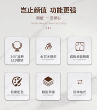 Light Mirror Vanity Table White Minimalist Drawers Storage Dressing Table Desk Makeup Mesa De Maquillaje Bedroom Furniture