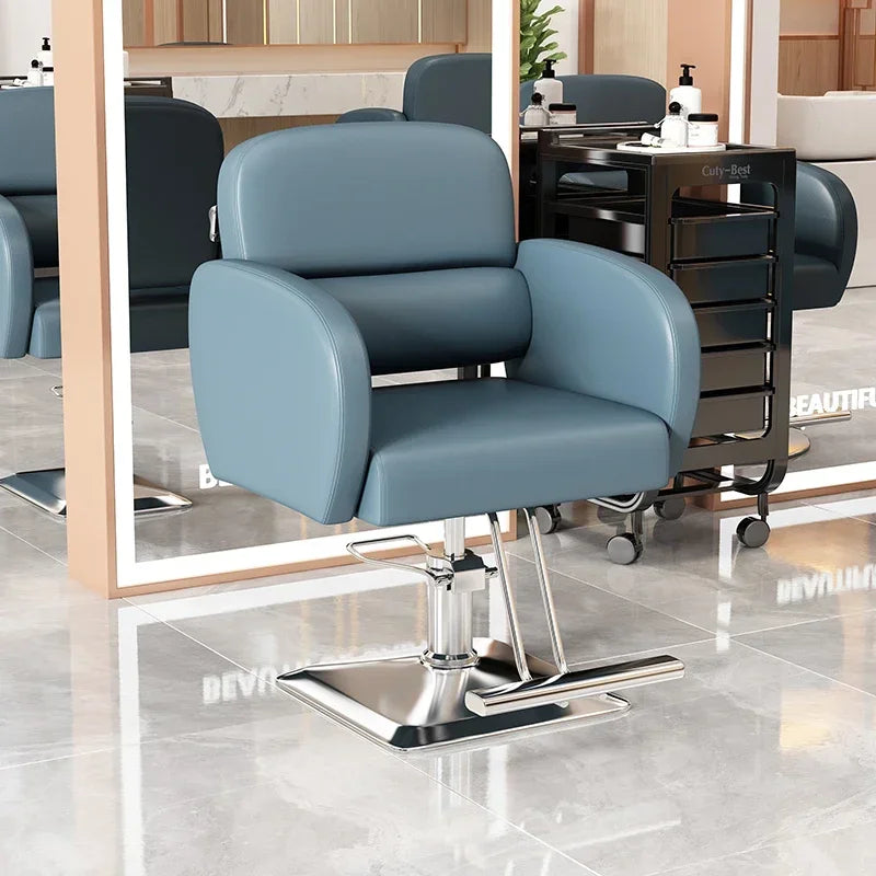 Classic Fashion Barber Chairs Simple Exquisite Trendy Premium Salon Chairs Beauty Modern Bancos Con Ruedas Salon Furniture