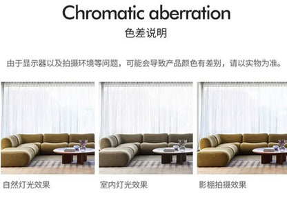 Module combination wabi-sabi wind living room sofa small apartment corner sofa