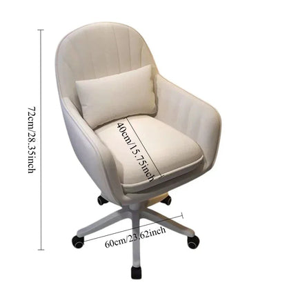 Modern Velvet Swivel Office Chair with Adjustable Height and Ergonomic Design Elegant Velvet Office Chair with Swivel Base