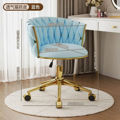 Office Chair, Swivel Desk Chair , Stylish Seating for Home Office, Vanity & Modern Glam Workspace Decor