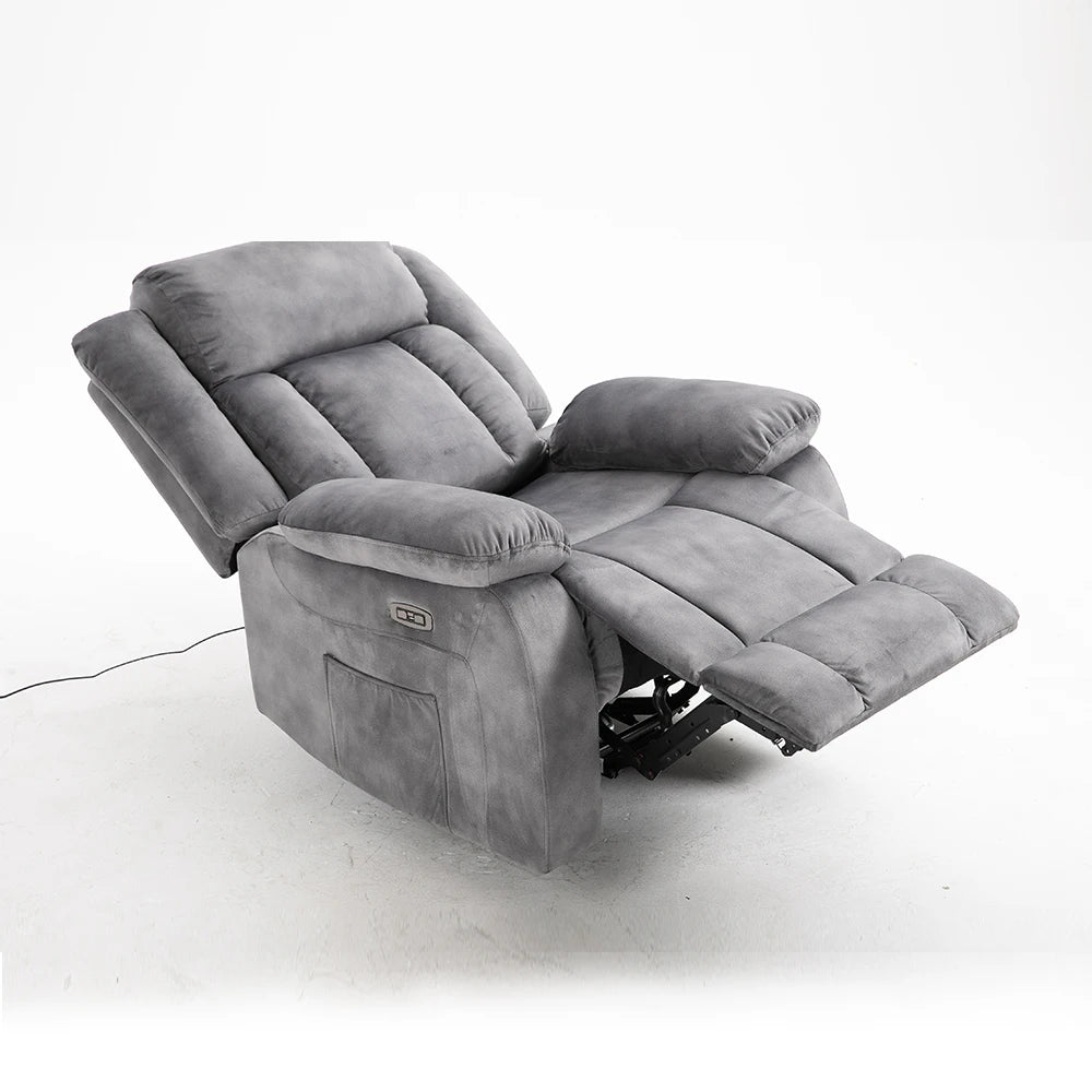 8 Point Massage With Adjustable Headrest Synthetic Leather Single Cinema Sofa Electric Recliner Sofa Chair