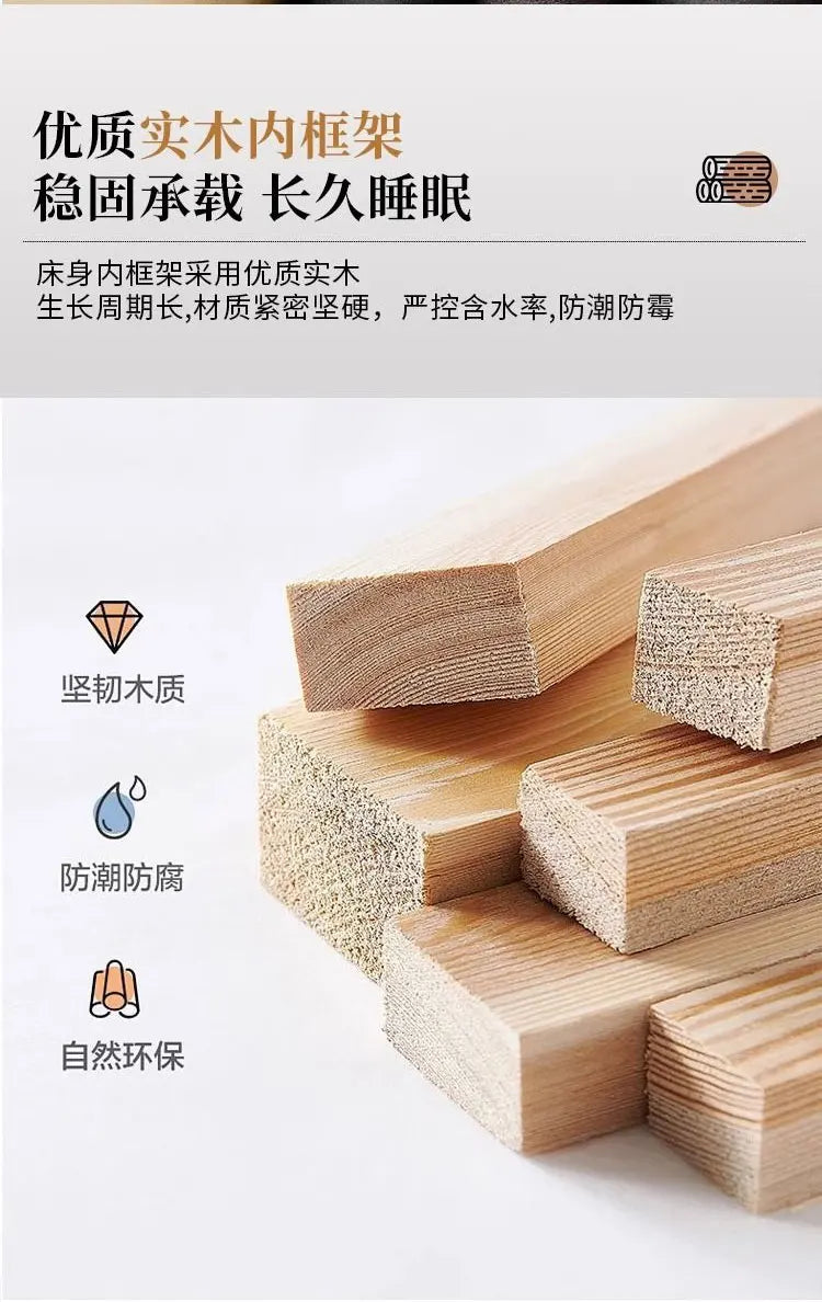 180x200 cm Double bed frame king size frame headboard with 3 drawer storage luxury home bedroom bed queen cama king furniture