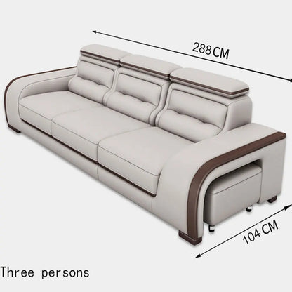 Modern Genuine Leather L Sofa Luxury Genuine Leather Sofa Set Furniture Living Room Couch