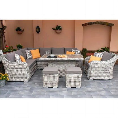 Wicker Patio Rattan Sets Garden Sofa Set Modern Lounge Furniture Sofa Set Outdoor Garden Furniture