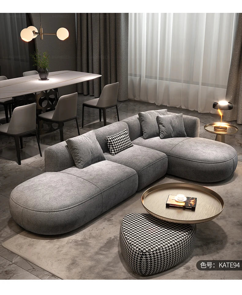 Minimalist modern white sofa