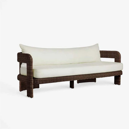 Outdoor courtyard garden, leisure rattan sofa, rattan chair combination, outdoor balcony, waterproof and sunscreen furniture