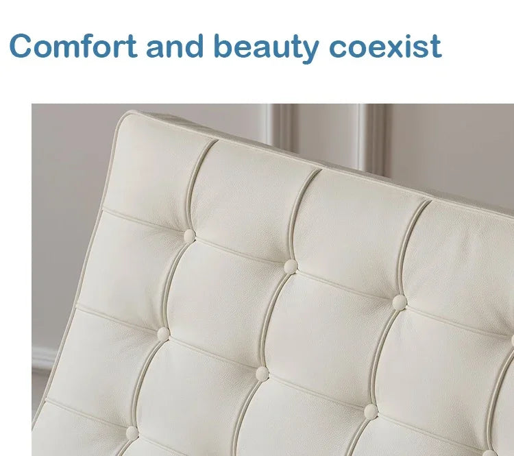 Designer Basarona Single Sofa Chair Balcony Business Guest Negotiation Reception Office Living Room Bedroom Leisure Furniture HY
