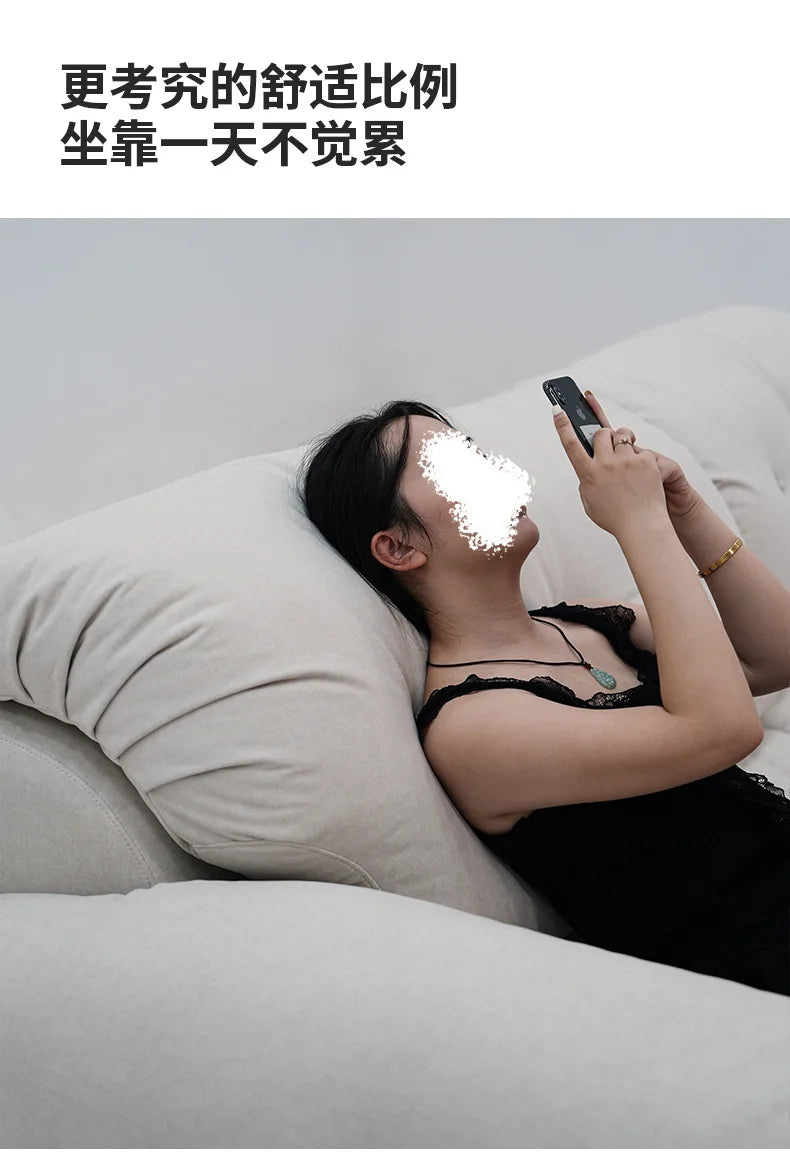 Cloud Electric Sofa Living Room Modern Simple Telescopic Fabric Lazy Multi-functional Sofa Bed Dual-purpose