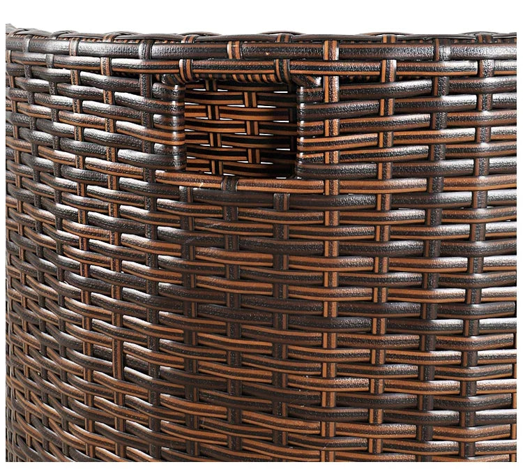 Rattan Garden Furniture Sets Balcony Home Table Chairs Storage Leisure Table and Chair Three-piece Set Outdoor Patio Combination