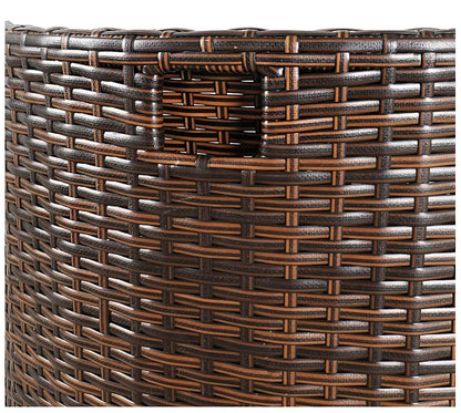 Rattan Garden Furniture Sets Balcony Home Table Chairs Storage Leisure Table and Chair Three-piece Set Outdoor Patio Combination