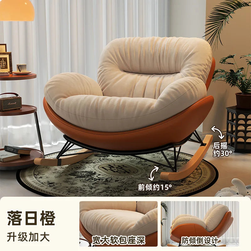 Unique Arm Chairs Rocking Lounge Salon Bedroom Lazy Relax Modern Reading Living Room Chairs Lounge Fauteuil Trendy Furniture