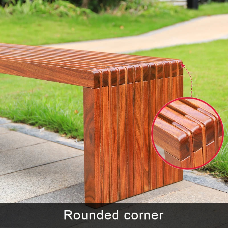 Banc en bois personnalisé, utilisation extérieure et intérieure, chaise écologique entièrement en bois, bonne banc d'attente de jardin porteur