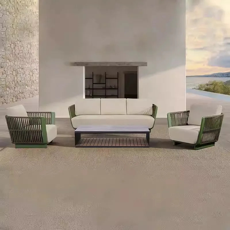 Leisure Outdoor Sofas Balcony Accent Design Courtyard Hotel Garden Sofas Floor Nordic Office Furniture Arredo Giardino Lshysf