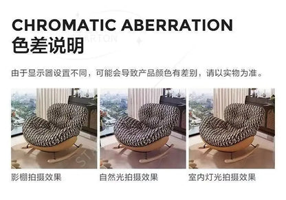 Lazy Snail Sofa Single Rocking Chair Super Soft Penguin Rocking Chair Balcony Living Room Leisure Lounge Chair Household Adult
