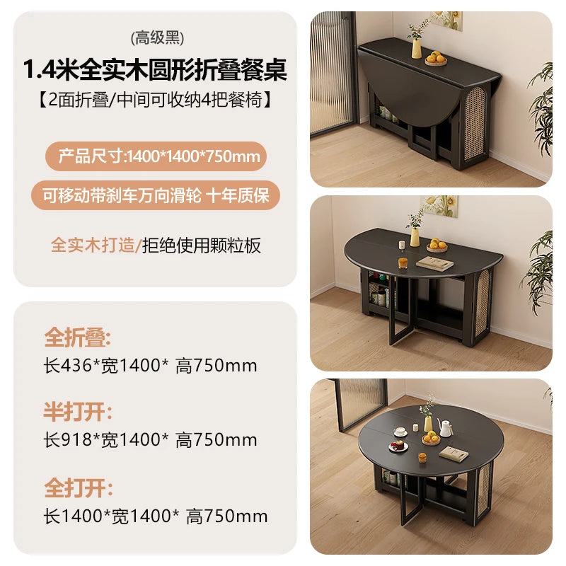Waterproof Chair Dining Table Breakfast Modern Chair Side Dining Table Space Savers Round Set Sala Da Pranzo Home Furnitures