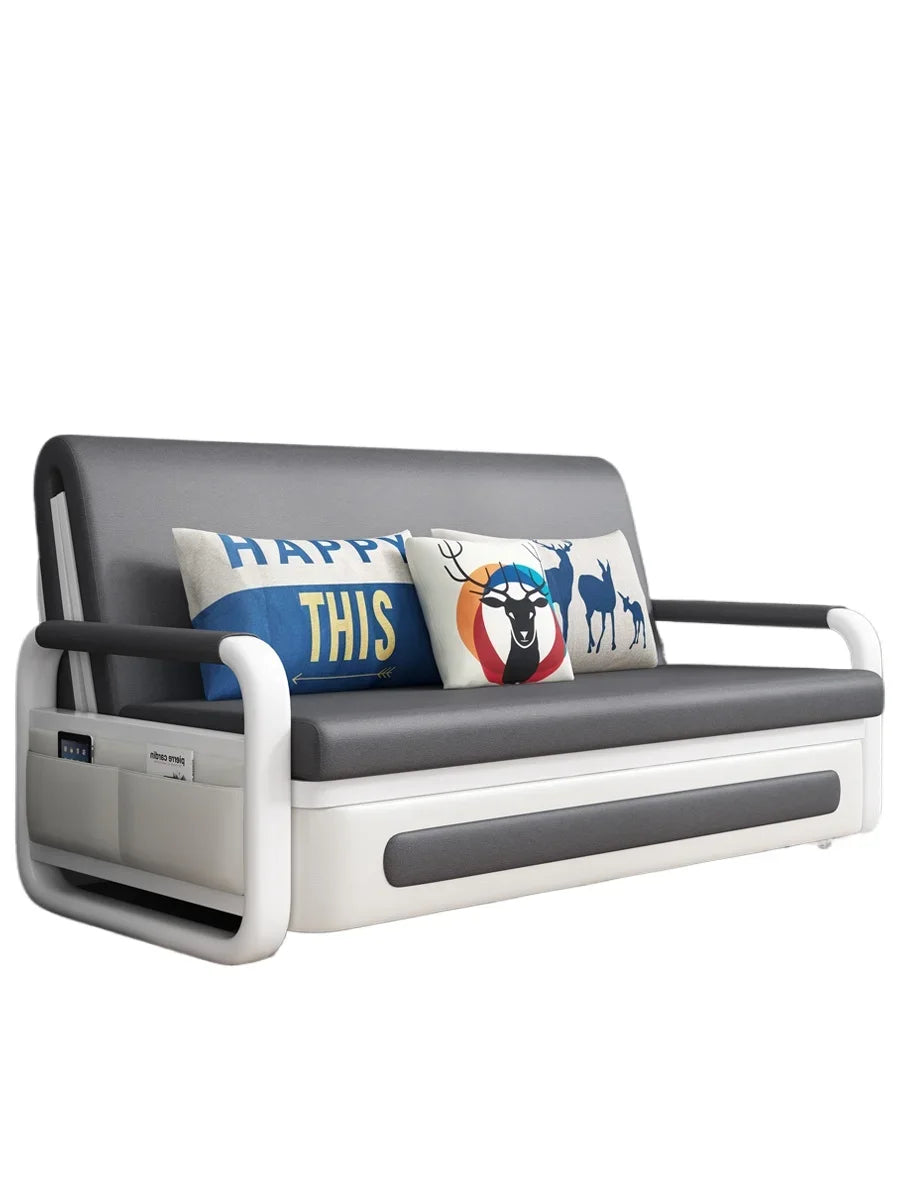 Sofa bed dual-purpose foldable single multi-functional storage small apartment living room double