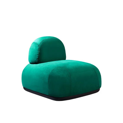 Italian minimalist light luxury suede single sofa chair living room furniture