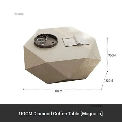 Luxury Rock Board Coffee Tables Villa Living Room Tea Table for Living Room Furniture High-grade Luxurious Side Table