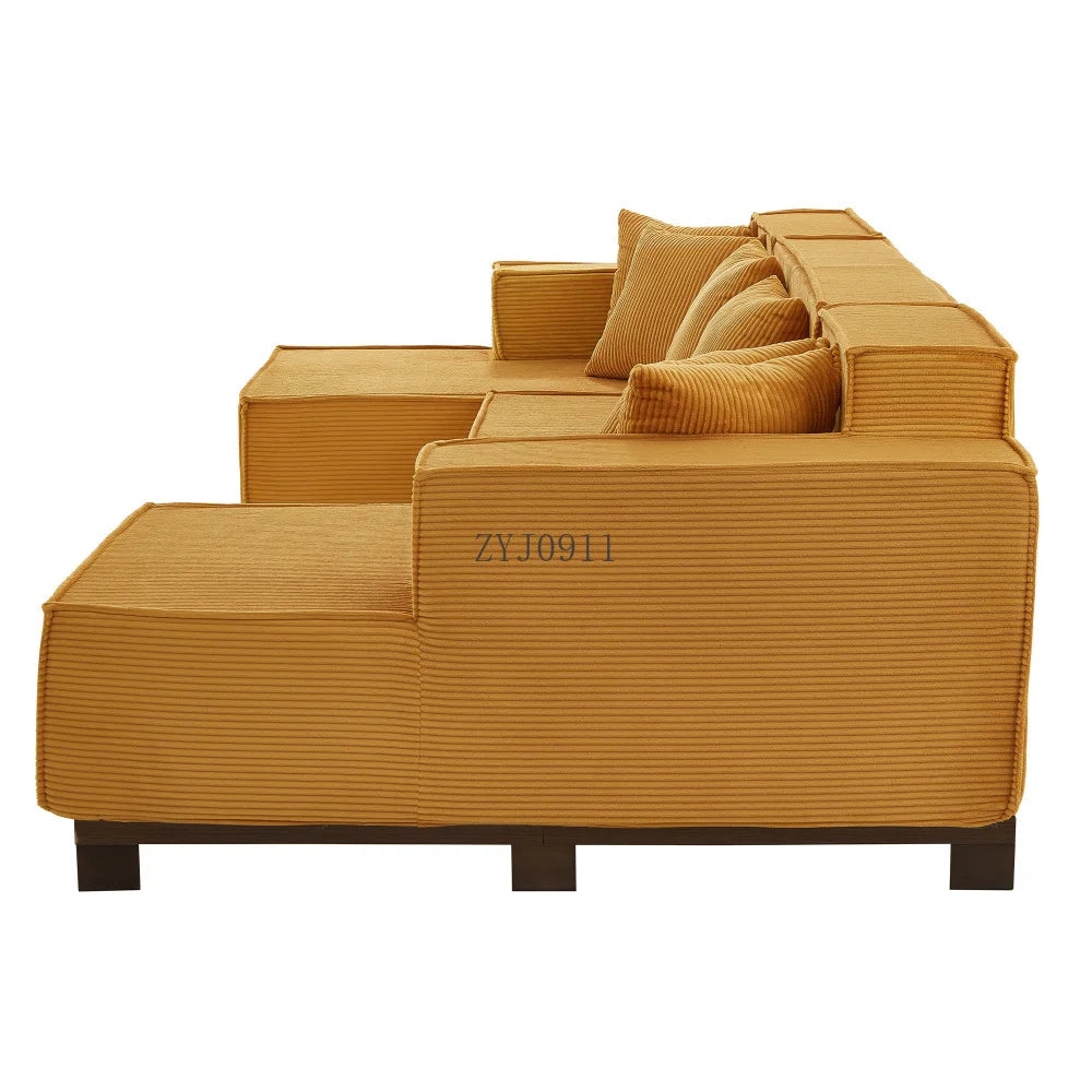 Modern U-Shaped Sectional Sofa 130