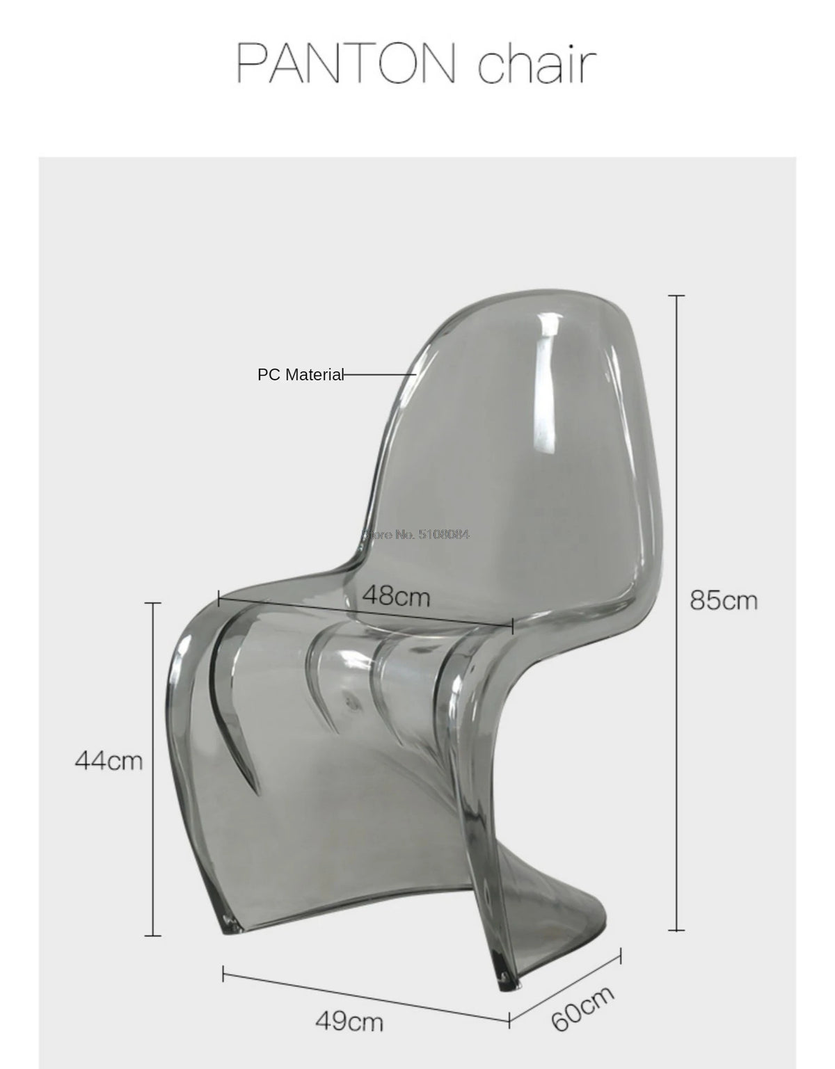Creative Living Room Dining Stool Crystal Transparent Dining Stool Furniture Modern Minimalist Plastic Dining Chair