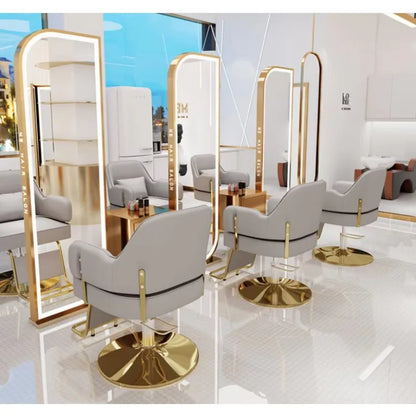 Luxury High Quality Hair Salon Haircut Chair for Beauty Salon Adjustable High Seat Barber Chair Salon