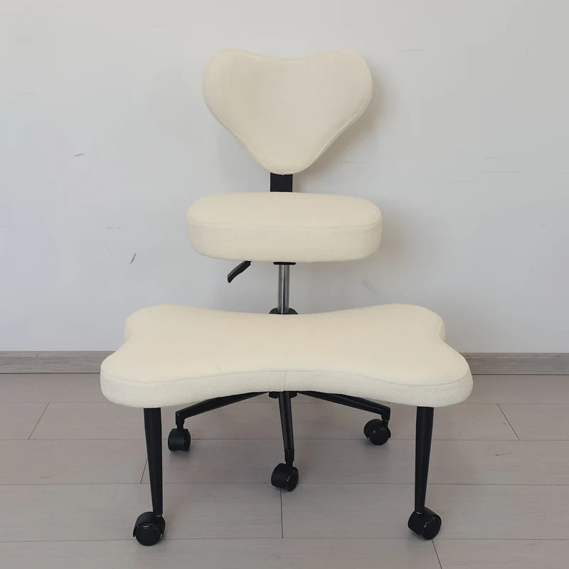 Cross Leg Chair - Meditation Chair with Wheels, ADHD Chair, Height Adjustable Seat, Adjustable Footstool
