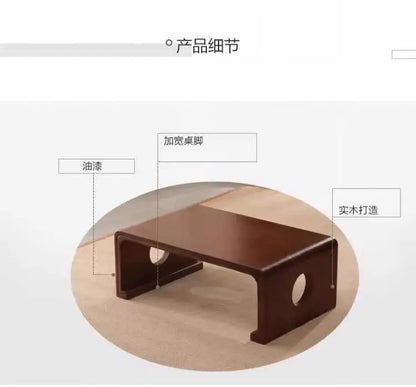 Homestay Leisure Coffee Tables Windowsill Living Room Multi-functional Low Coffee Tables Tea Wooden Furniture ChaJi MH40CJ