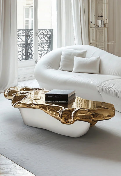 Italian minimalist art coffee table, villa aesthetic furniture high luxury international hall A9
