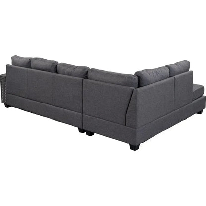 high quality,durable ,practical,Exquisite  Comfy Oversized Corner Sofa Cup Holder,Fabric Living Room Furniture Couch Sets