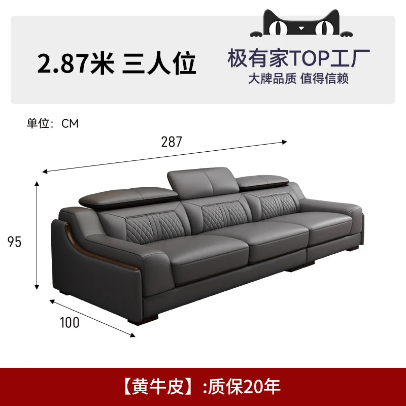 Genuine Leather Modern Sofas Luxury Recliner Comfortable Relax Armchairs Sofas Bedrooms Lazy Sillas Para Sala De Estar Furniture