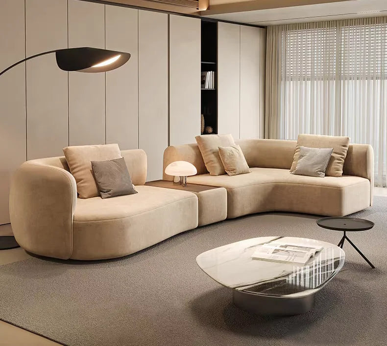 M78 Minimalist sofa large apartment living room special-shaped corner fabric, modular combination sofa