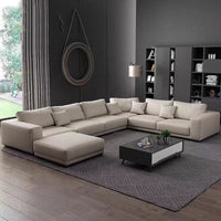 &S Modern Nordic Velvet Wood Sectional Couch White Modular Sofa Set for Living Room Convertible & Reclining for Hotels & Villas*