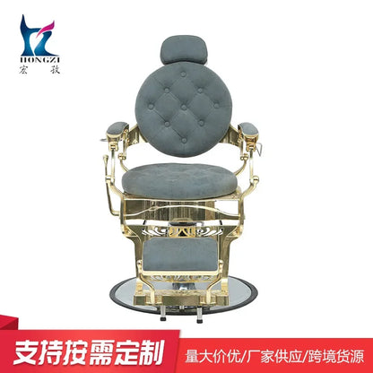 WWAluminum Alloy Frame Haircut Barber Chair Can Be Lifted And Rotated To Put Down The Chair