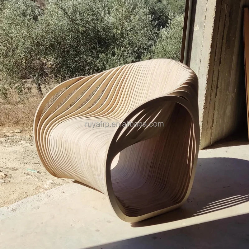 Wood parameter furniture living room contemporary design rocking chair classic single solid wood slice combination seat