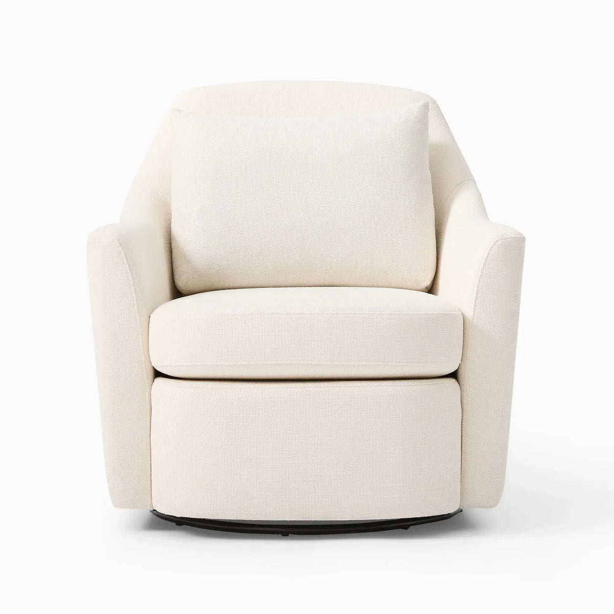 Hot Selling Modern White Fabric Lounge Chair Style Swivel Arm Living Room Single Sofa Chairs