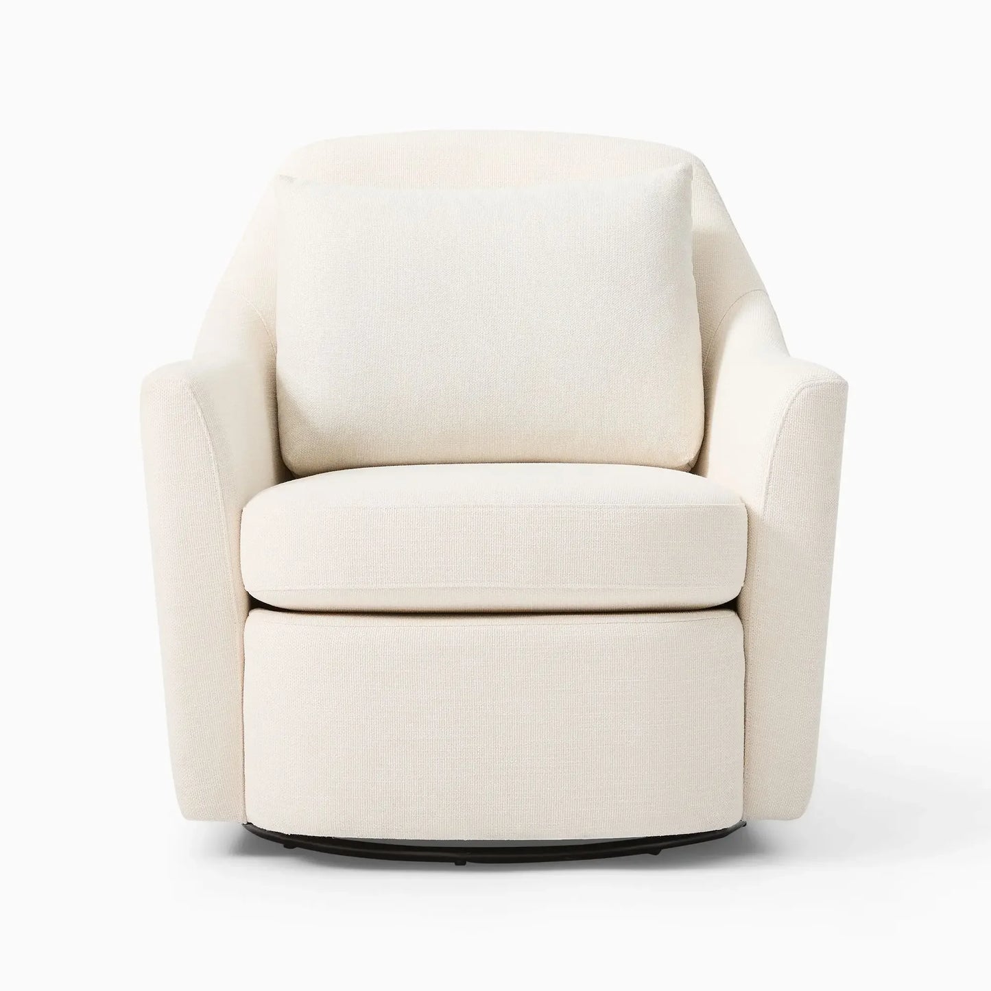 Hot Selling Modern White Fabric Lounge Chair Style Swivel Arm Living Room Single Sofa Chairs