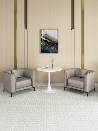 Simple and modern single person sofa sales office negotiation sofa chair hotel beauty