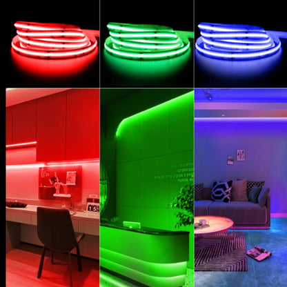COB RGBCCT Waterproof IP67 DC24V LED Strip Light  84RGB CCT Dotless Flexible FCOB LED Tape Ribbon Lamp for Room Decoratio0LEDs/m