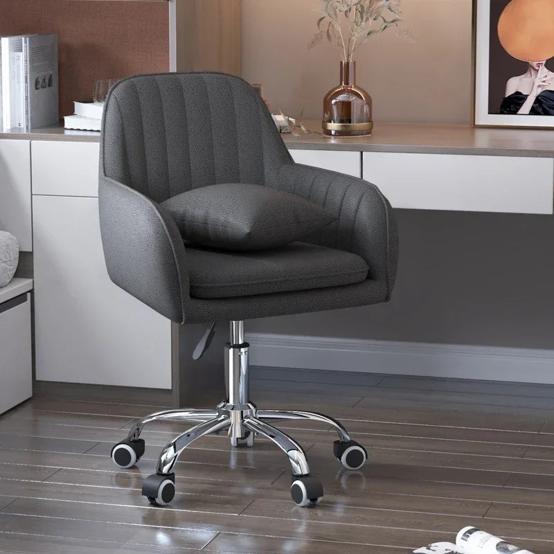 Modern Lift Swivel Office Chairs Study Room Chair Home Backrest Leisure Makeup Chair Bedroom Comfortable Computer Gaming Chair