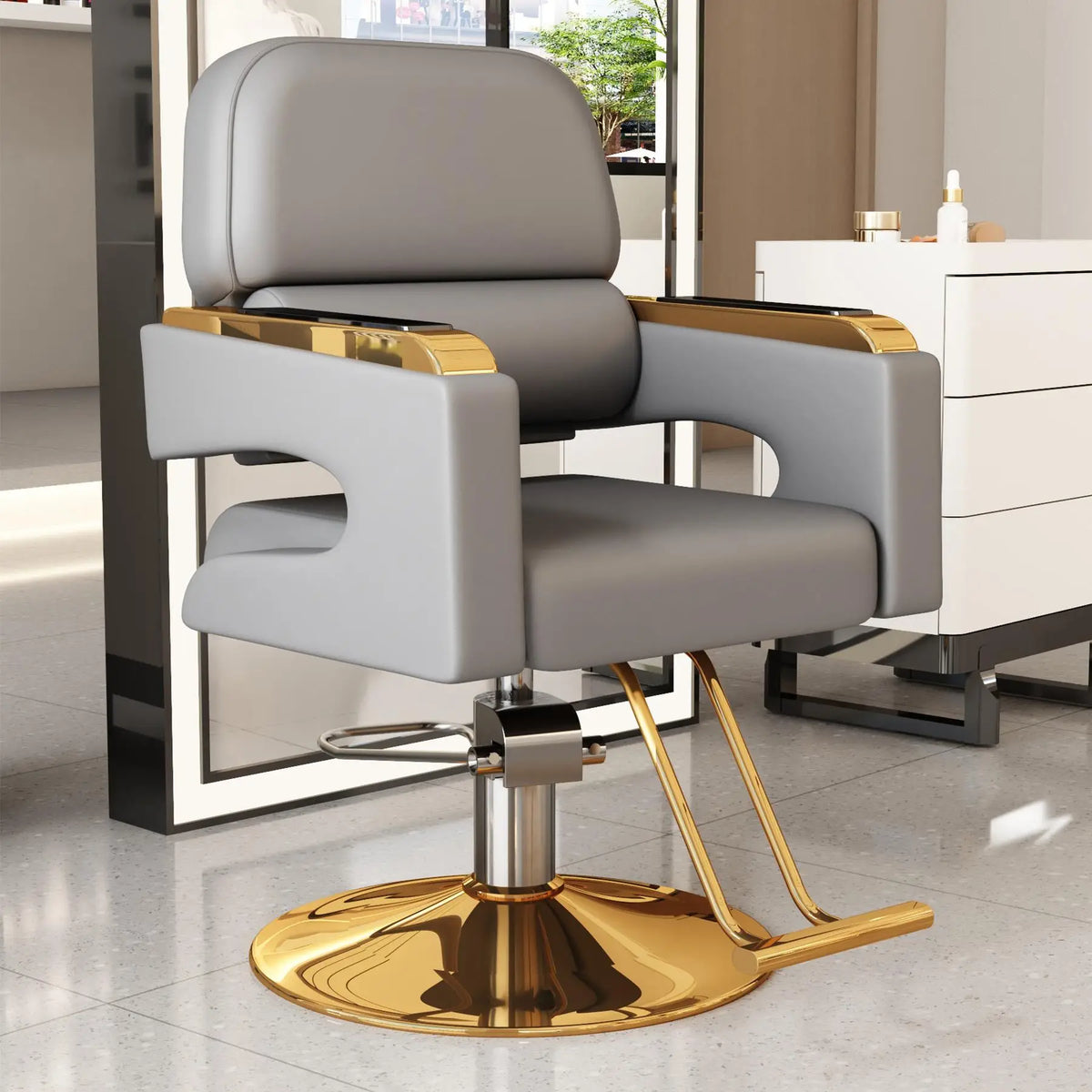Creative Luxury Barber Chairs Modern Simple Style Minimalist Salon Chairs Space Saving Italian Friseurstuhl Salon Furniture