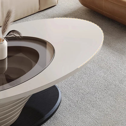Oval Modern Coffee Table Unique Trendy Design European Coffee Table Neutral Minimalist Table Basse Living Room Furniture