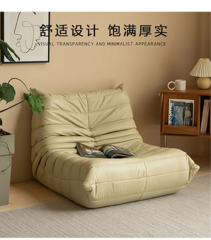 Caterpillar sofa togo modern living room balcony lounge lazy sofa available white lamb wool sofa