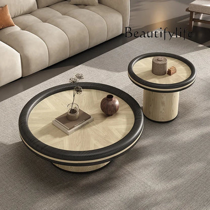 Table basse minimaliste en bois massif de Style médiéval italien, Table à thé artistique haut de gamme
