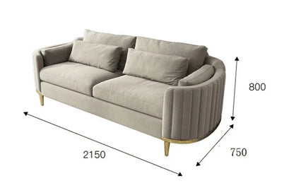 For Luxury Fabric Sofa Living Room Couch Furniture Curved Dresser Home Sofa Set1+2+3 for Italian Style Dubai