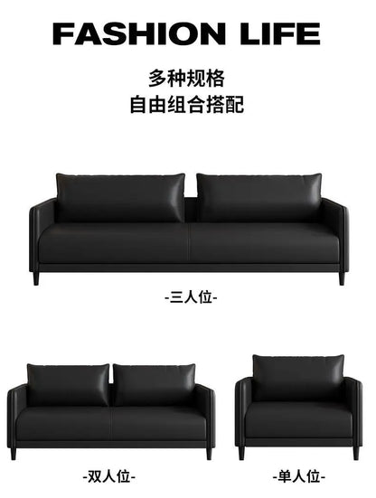 Office sofa business reception modern simple small meeting guests negotiate leather sofa office sofa coffee table combination
