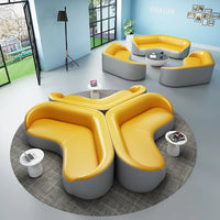 Cuir artificiel réception bureau canapé affaires salon combinaison irrégulière fauteuil canapé salon chambre canapé meubles