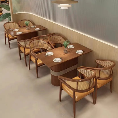 Card seat sofa cafe noodle shop western restaurant table and chair combination commercial