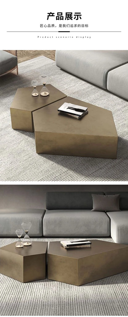 Glam Simple Coffee Table Ornaments Frame Design Storage Coffee Table Modern Aesthetic Meubles De Salon House Accessories
