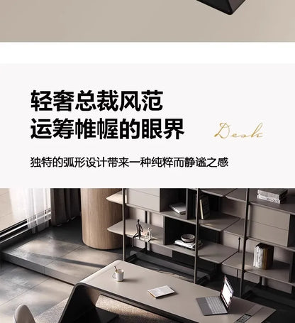 Luxury Paint Office Desk High-end Simple Modern Creative Boss Desk President Manager Mesas De Escritorio Office Furniture